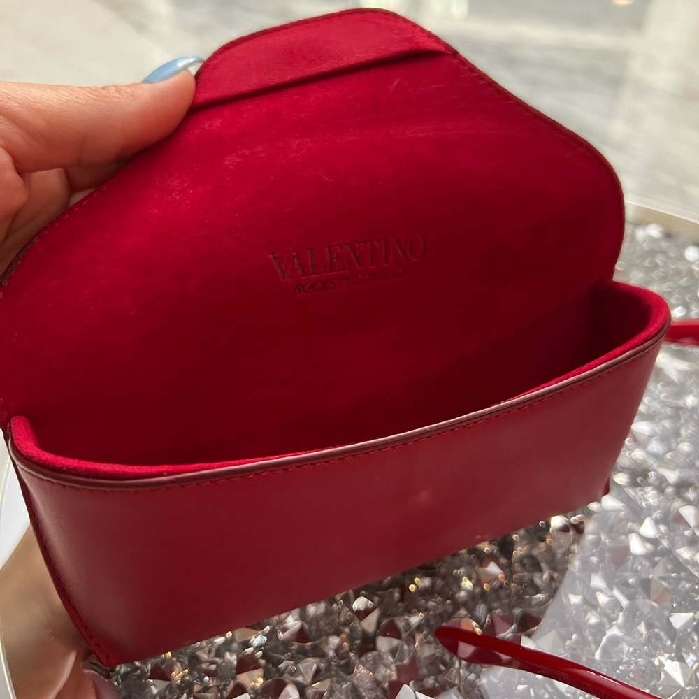 Authentic  ❤️‍🔥Valentino Red Stud 681S Womens Sunglasses - Picture 9 of 16